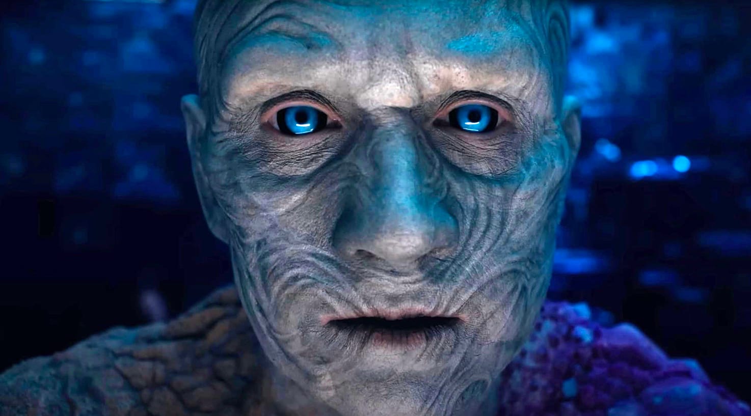 The eerie Metamorpho in a tight closeup